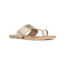 Bata Women Silver Open Back Flats-picture-17
