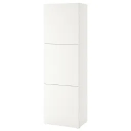ikea bestå Shelf unit with doors, white Lappviken/white, 60x42x193 cm image 1