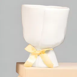 Art Street White Fold Texture Elegant Flower Vase image 4