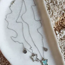 Octagon hub Silver-Plated Necklace image 3