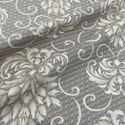 SWAYAM Brown & Grey Floral 210 TC King Bedsheet with 2 Pillow Covers image 4