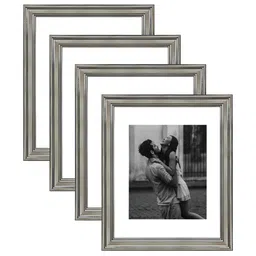 Art Street Silver-Toned & White 2 to 4 Pieces Wood Wall Photo Frames-image-86