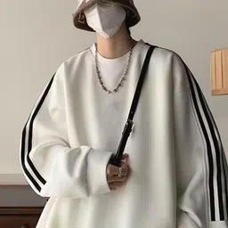 StyleCast Men Striped Sweatshirt image 2