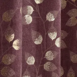 GEET CREATIONS Violet & Beige Floral Door Curtain image 4