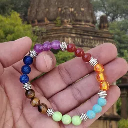 Apnisanskriti Round Crystal Gem Stone Bracelet-picture-36