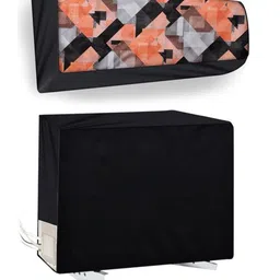 The Furnishing Tree Black Printed Air Conditioner Cover-picture-29