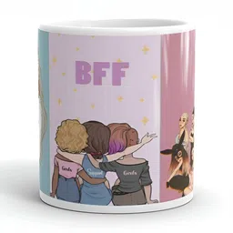 Mr UVD White & Green Printed Ceramic Matte Mug image 2