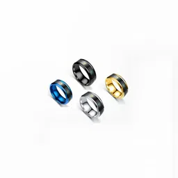 Iga collection Men Set Of 4 Stainless Steel Smart Temperature Finger Rings-picture-25