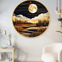 Livin'luxe Gold-Toned MDF Other Wall Paintings image 3