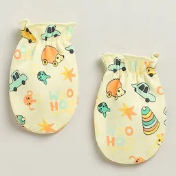 BUMZEE Infant Boys Pure Cotton Cap Mitten & Bootie Set image 3