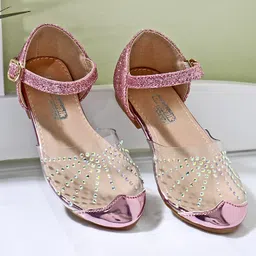 Cute Walk by Babyhug Party Wear Ballerina Studded Detailing  - Pink-picture-27