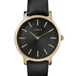 Timex Women Textured Dial & Leather Straps Analogue Watch TW2R36400JQ-picture-14