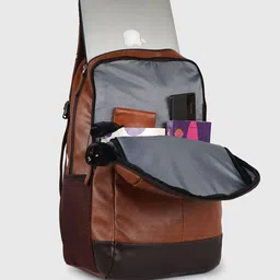 Veneer Unisex Colourblocked Backpack image 4