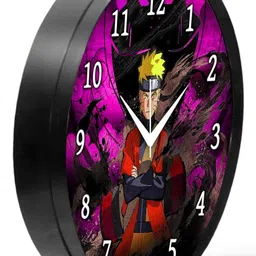 Babawill Multicoloured & Multicoloured Printed Contemporary Wall Clock image 2