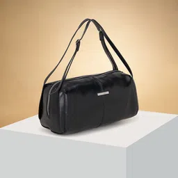 Forever Glam by Pantaloons Colourblocked PU Oversized Bowling Shoulder Bag with Cut Work-picture-15