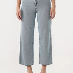Kraus Jeans Women Wide Leg High-Rise Cotton Cropped Jeans-picture-13