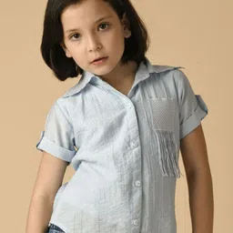 Albion By CnM Girls Cotton Shirt Collar Shirt Style Top-picture-16