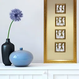 Chaque Decor Metal Dhokra Warli Art Wall Decor-picture-15