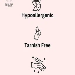 TEULRIP Gold-Plated Zircon-Studded Anti Tarnish Finger Ring image 2