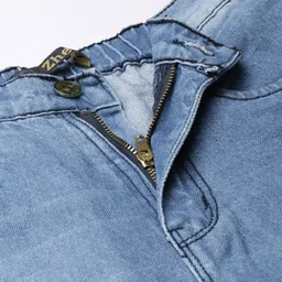 ZHEIA Women Relaxed Fit High-Rise Mildly Distressed Light Fade Jeans image 4