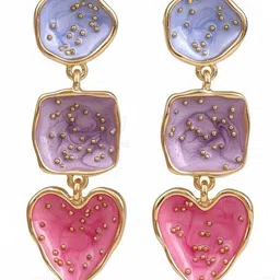 MODE & MINIMAL Heart Shaped Drop Earrings image 4