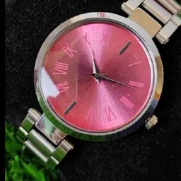 Moover Women Printed Dial & Stainless Steel Bracelet Style Straps Analogue Watch TTN-pnk-J01 image 5