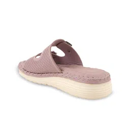 Mast & Harbour Women Textured Open Toe Flats with Buckles image 2