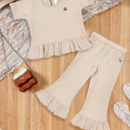 BAESD Girls Short Sleeves T-shirt With Palazzos-image-15