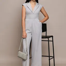 French Connection Shawl Neck Basic Jumpsuit image 5