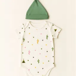 FURR BALLS Kids Pack Of 3 Printed Cotton Bodysuits image 3