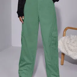 RAJOVATI Women Loose Fit Easy Wash Cargos Trousers-picture-38