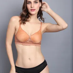 samvar Women Black,Brown Cotton Blend Bra Panty Set for Lingerie Set Undergarments Pack of 2 image 5