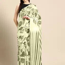 BUTA BUTI Floral Pure Cotton Saree-image-98