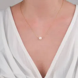 Boghra Sales Women Set Of 4 Gold-Plated Brass Pearls Chain image 3