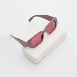PELLE LUXUR Unisex Rectangle Sunglasses with UV Protected Lens PL25GS349-picture-31