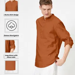 ZELINCO Men Thread Work Kurta image 3