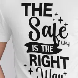 Seekbuylove Men Bio Finish Typography Printed Pure Cotton T-shirt image 2