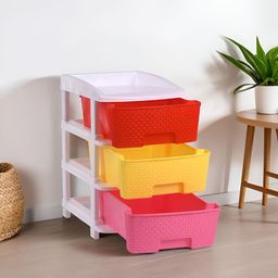 RUBOXA Yellow & Red 3 Layer Drawer Organiser-picture-49