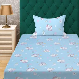KLOTTHE Cotton Single Bed Size Bedsheet With 1 Pillow Covers 2.25 m X 1.50 m-picture-18