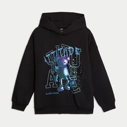 Marks & Spencer Boys Graphic Printed Hooded Sweatshirt image 3