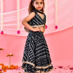 Rangpur Girls Printed Ready to Wear Lehenga & Blouse With Dupatta image 4