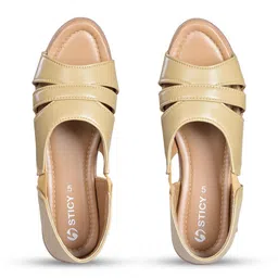 STICY Women Solid Slip-On Open Toe Flats image 4