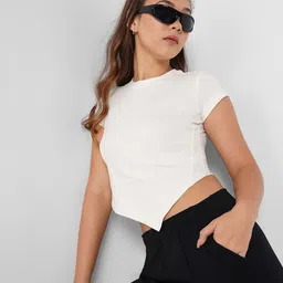 Ajile by Pantaloons Women Pure Cotton Crop Top-picture-25