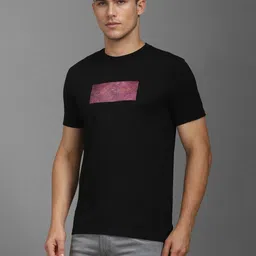 Louis Philippe Sport Men Typography Printed Round Neck Cotton Slim Fit T-shirt image 3