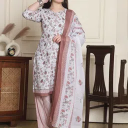 Roly Poly Women Floral Printed Kurta with Salwar & Dupatta-image-80