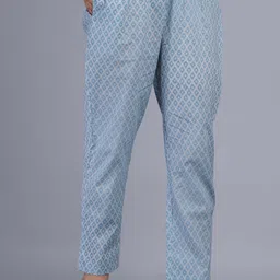 Moda Rapido Women Ethnic Motifs Printed Regular Pure Cotton Kurta with Trousers & With Dupatta image 4