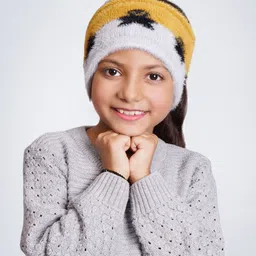 Bharatasya Girls Warm Woolen Trendy Pattern Headband-picture-36