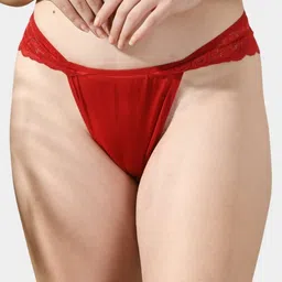 NIMRA FASHION Pack Of 2 Mid-Rise Thong Breifs image 2