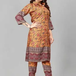 Maheshwar Printed Shirt Collar Tunic & Palazzos Co-Ords image 4