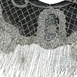 ODETTE Women Party Embellished Crop Button Shrug image 5